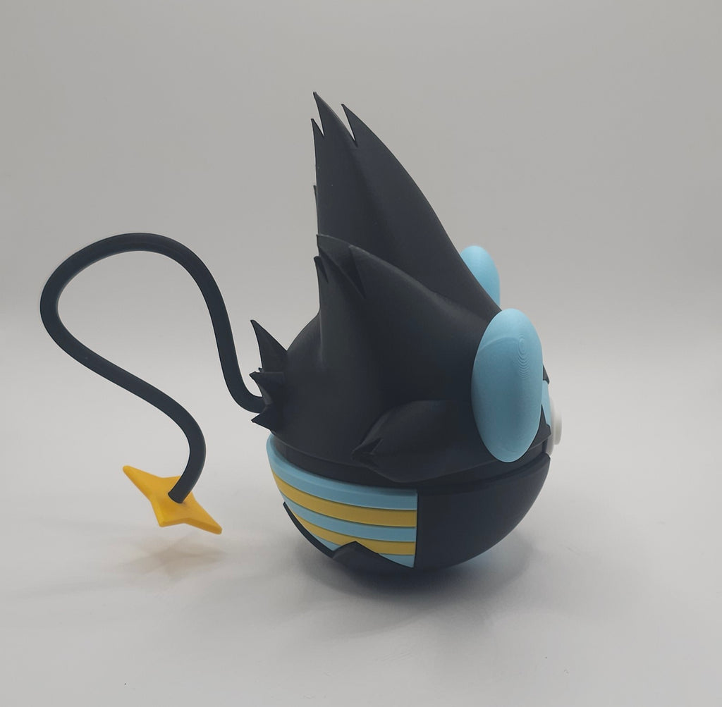 Pokemon Character Design- 3D Printed Pokeball- Luxray - Unique Display Collectible