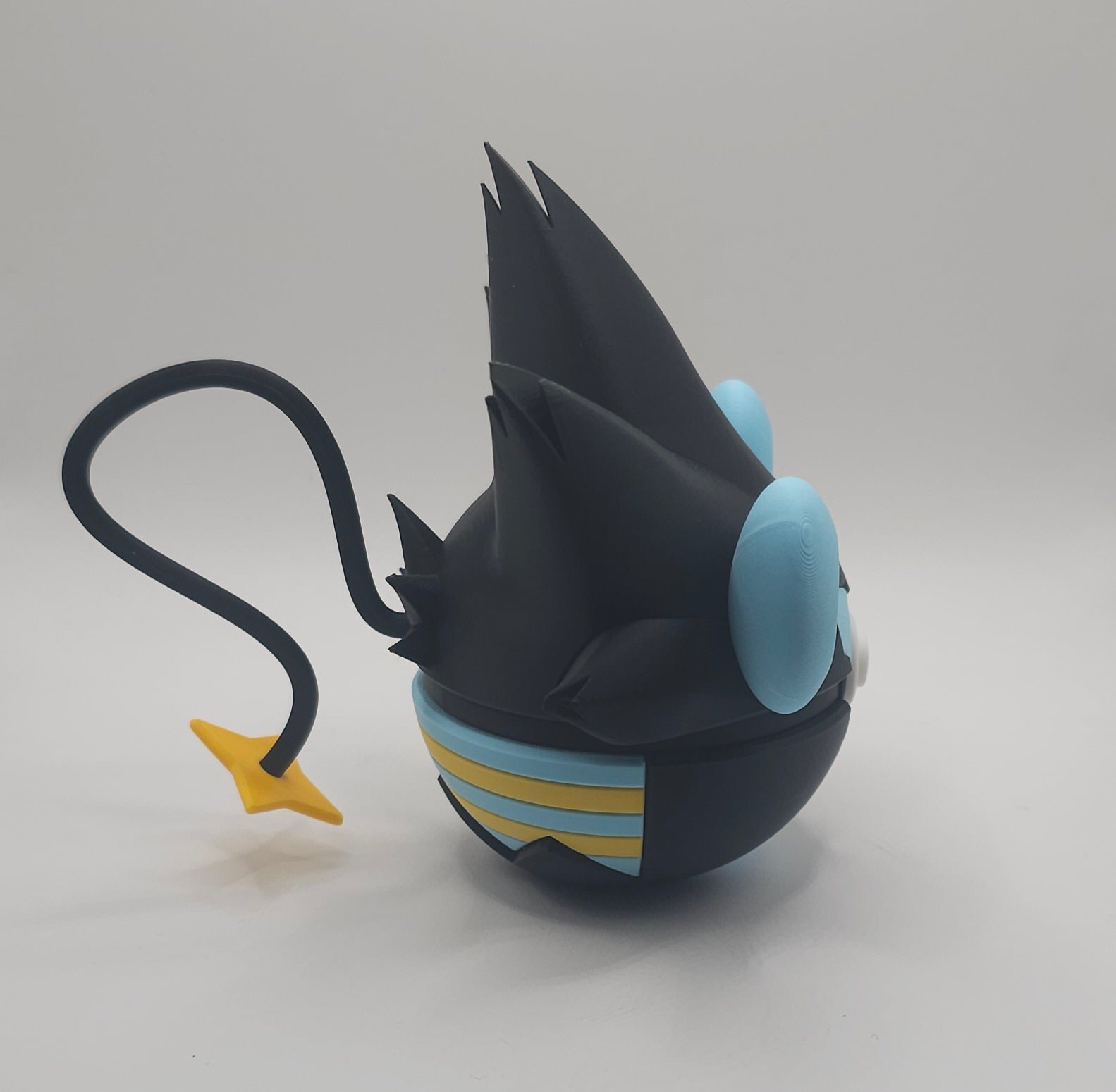 Pokemon Character Design- 3D Printed Pokeball- Luxray - Unique Display Collectible