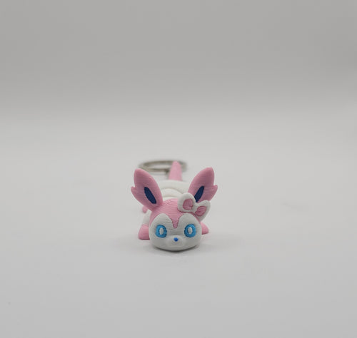 Eevee & Eeveelutions Pokemon Character- 3D Printed Flexi Keychain- Unique Fan Art Collectible
