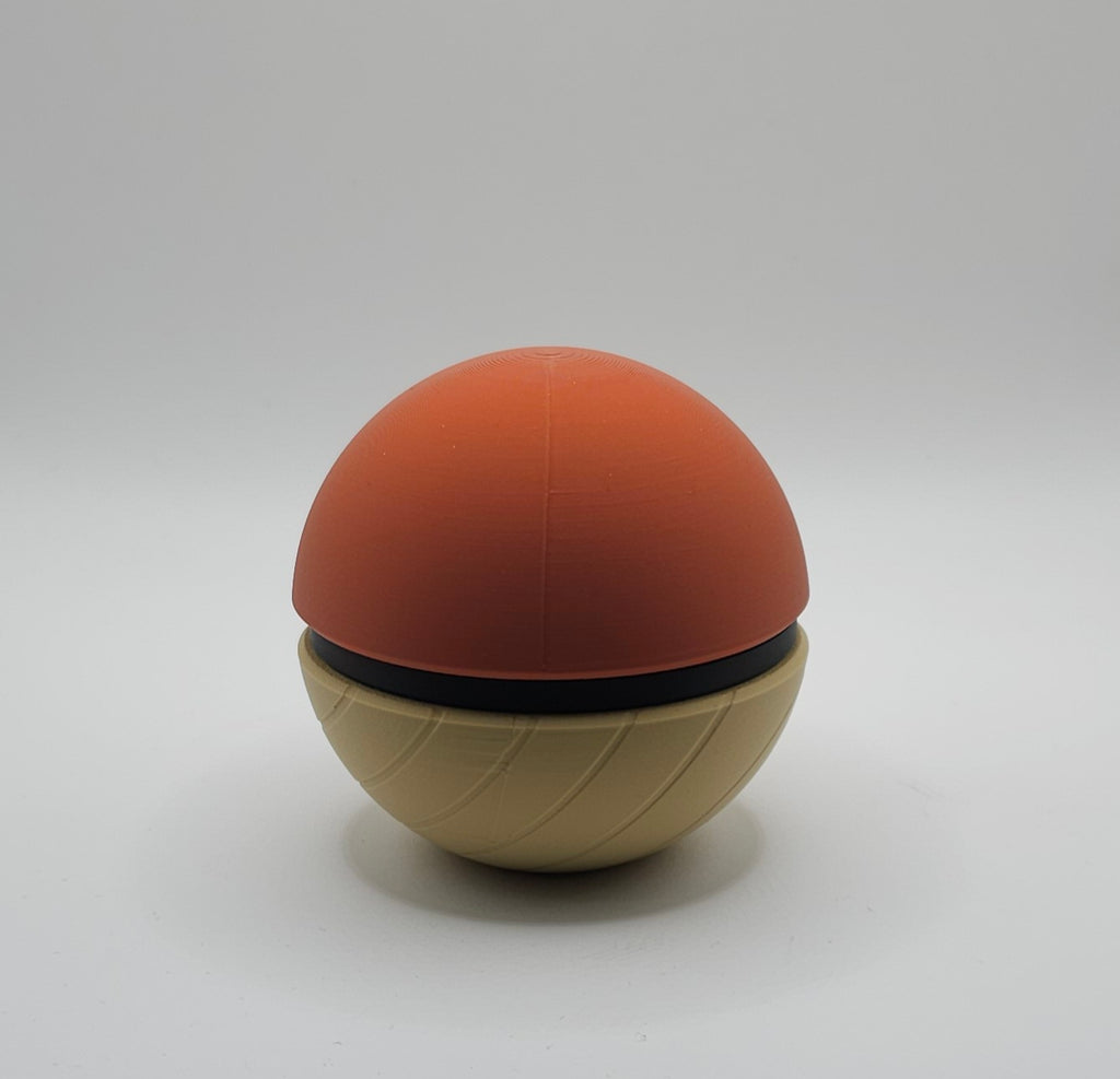 Pokemon Character Design- 3D Printed Pokeball- Hisuian Voltorb - Unique Display Collectible