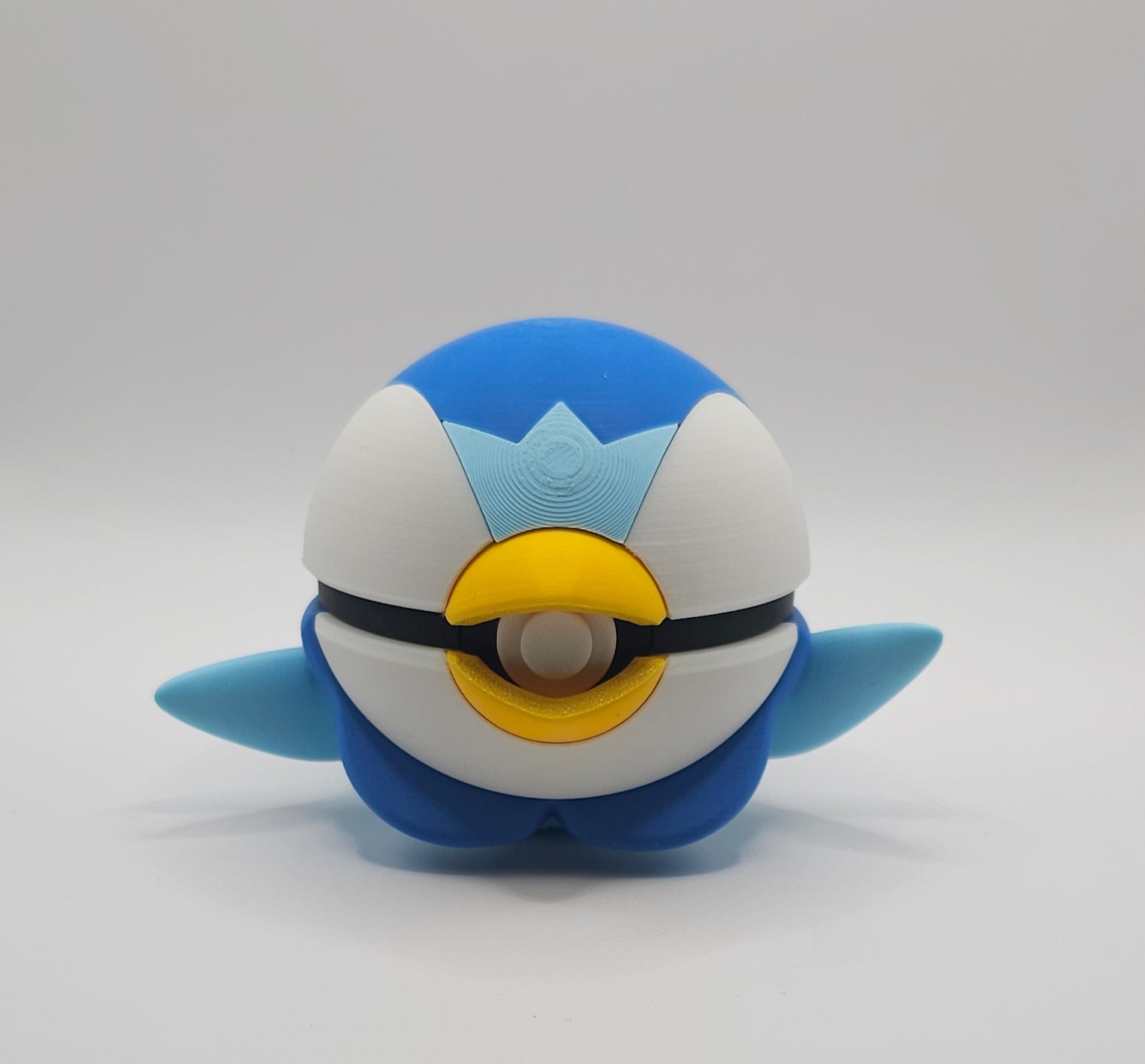 Pokemon Character Design - 3D Printed Pokeball - Piplup - Unique Display Collectible