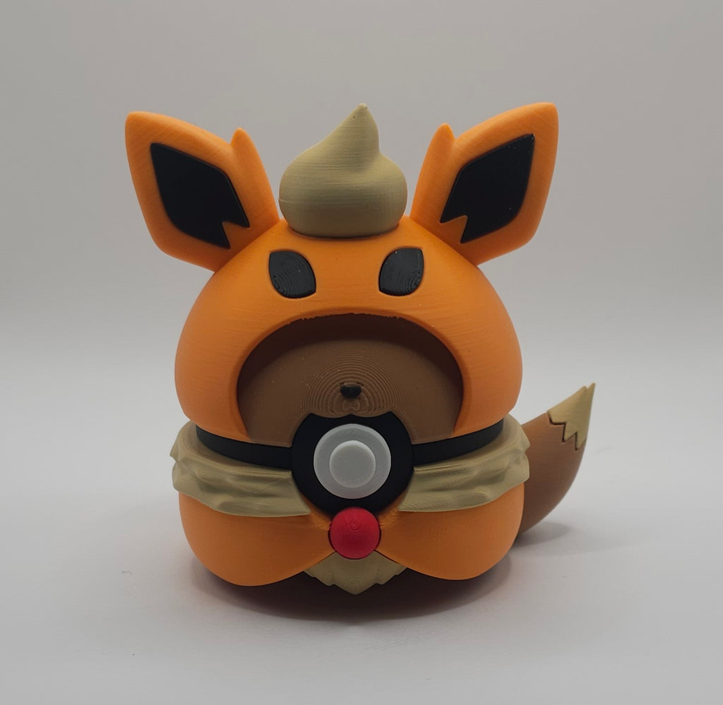 Pokemon Eeveelutions Poncho Design- 3D Printed Pokeball- Unique Display Fan Art Collectible