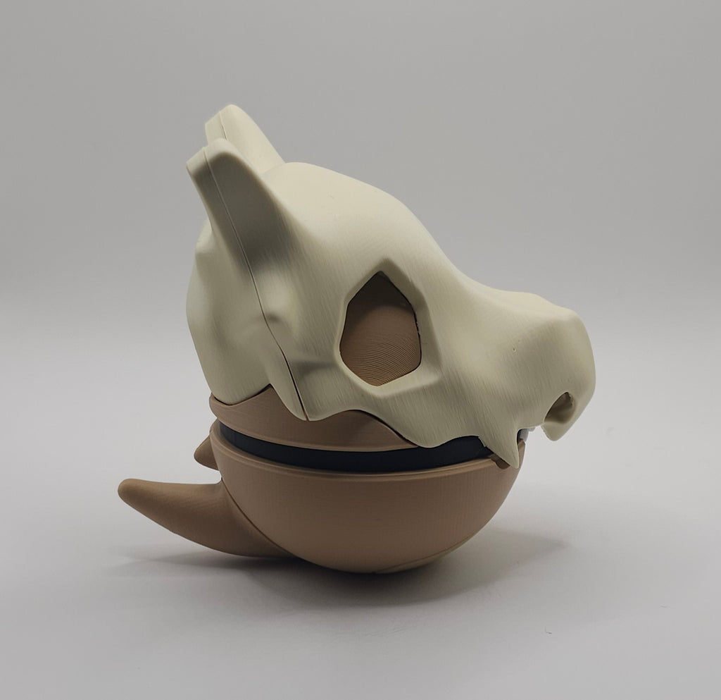Pokemon Character Design - 3D Printed Pokeball - Cubone - Unique Display Collectible
