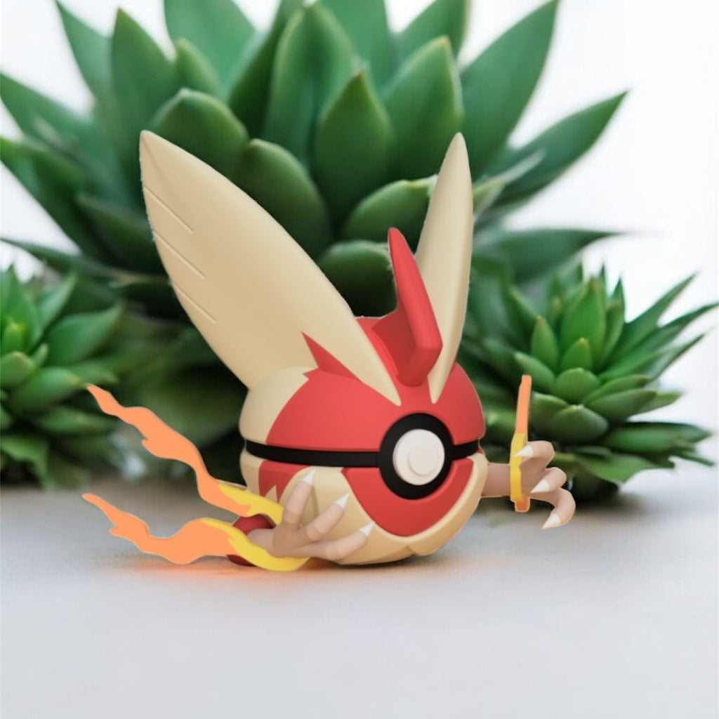 Pokemon Character Design- 3D Printed Pokeball- Mega Blaziken- Unique Display Collectible