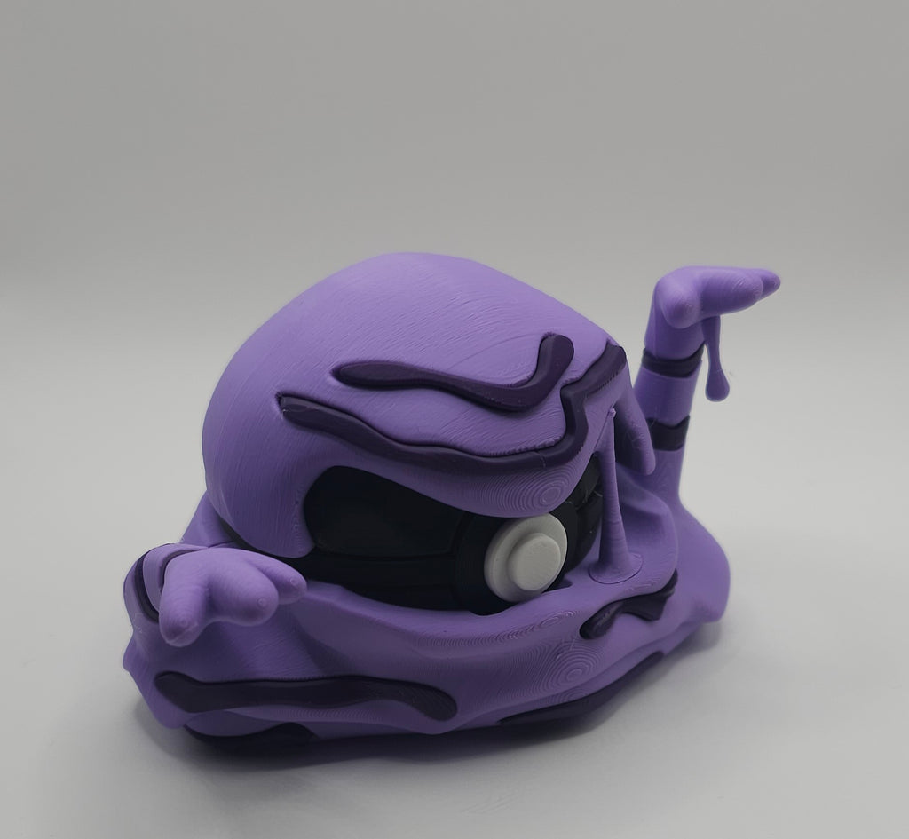 Pokemon Character Design- 3D Printed Pokeball- Muk- Unique Display Collectible
