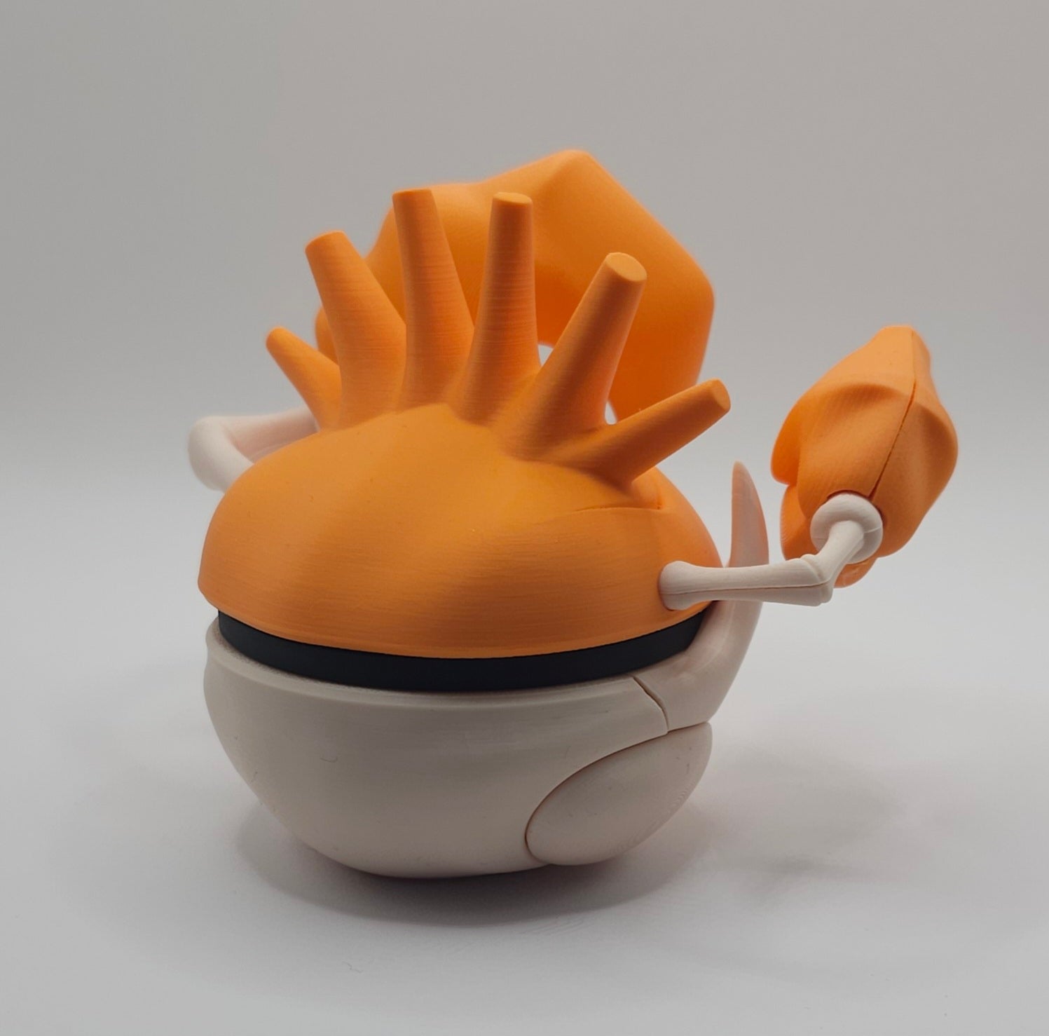 Pokemon Character Design- 3D Printed Pokeball- Kingler- Unique Display Collectible
