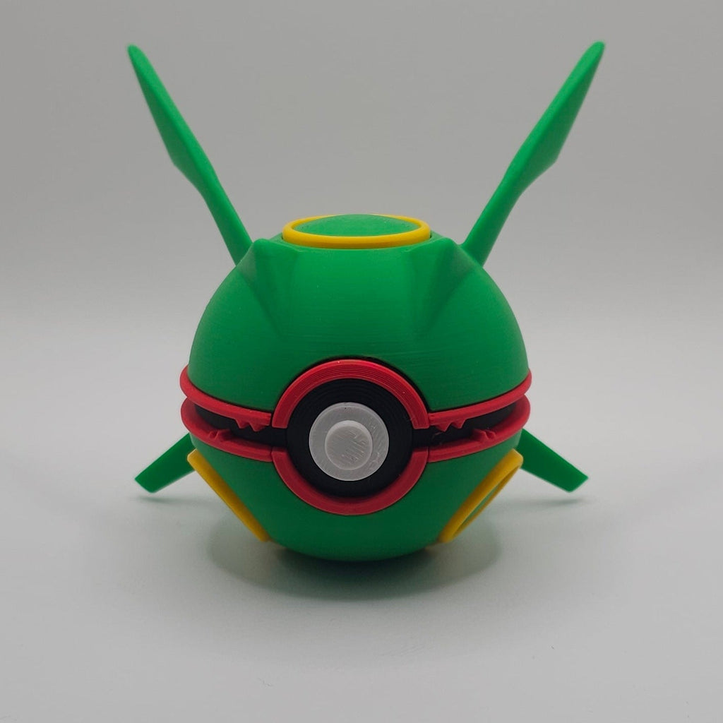 Pokemon Character Design 3D Printed Pokeball- Rayquaza - Unique display Collectible