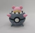 Pokemon Character Design- 3D Printed Pokeball- Mega Slowbro- Unique Display Collectible