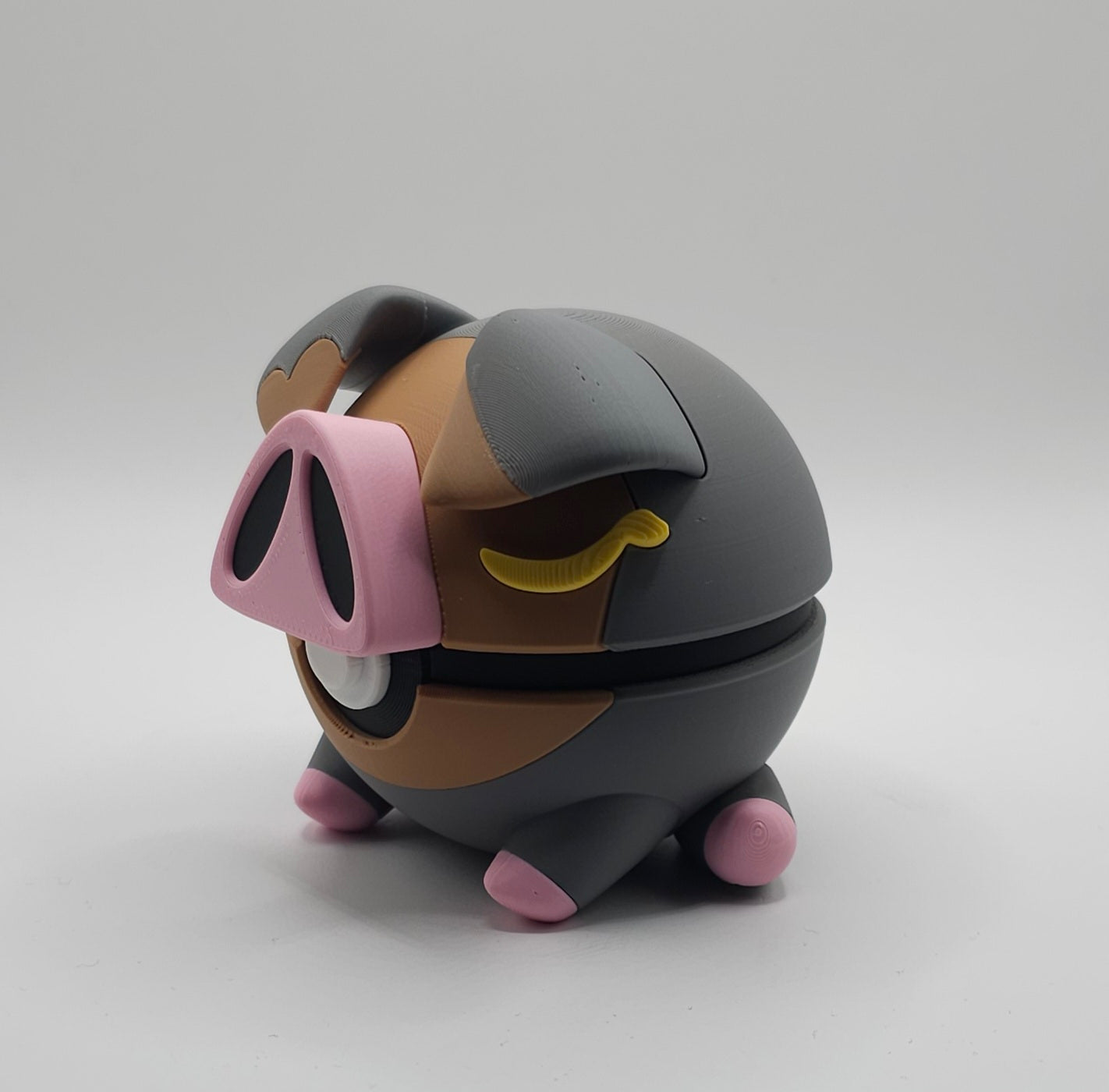 Pokemon Character Design- 3D Printed Pokeball- Lechonk - Unique Display Collectible