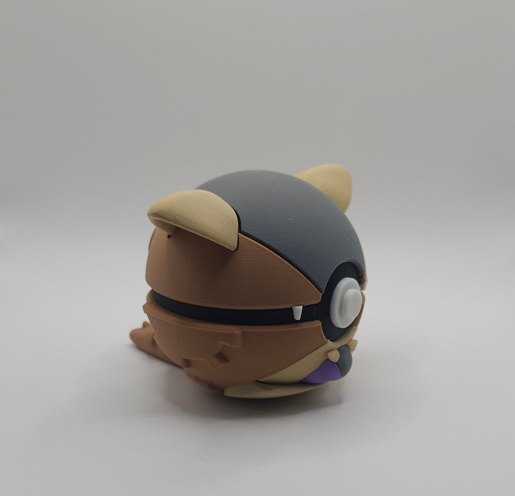 Pokemon Character Design- 3D Printed Pokeball- Kangaskhan- Unique Display Collectible