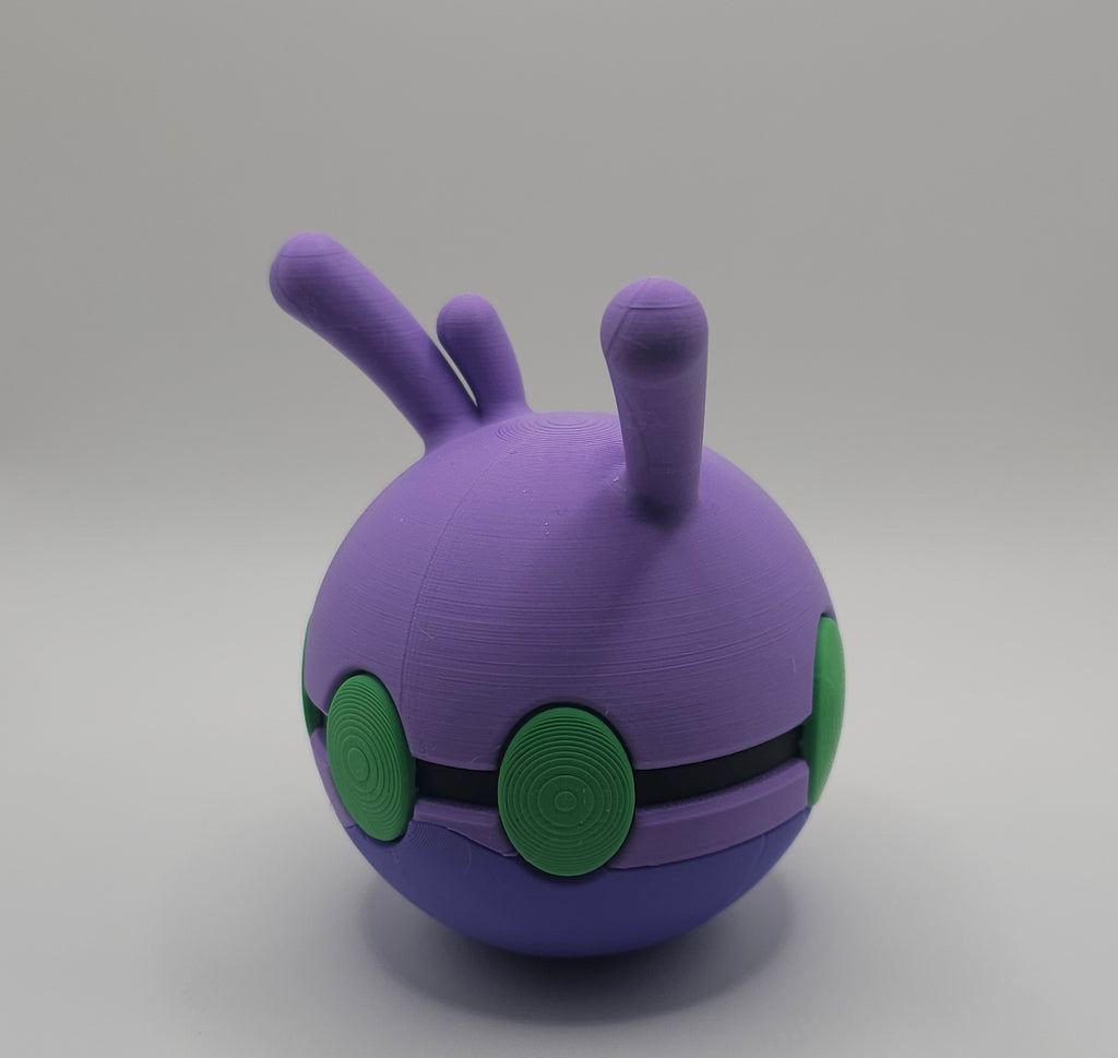 Pokemon Character Design - 3D Printed Pokeball - Goomy - Unique Display Collectible