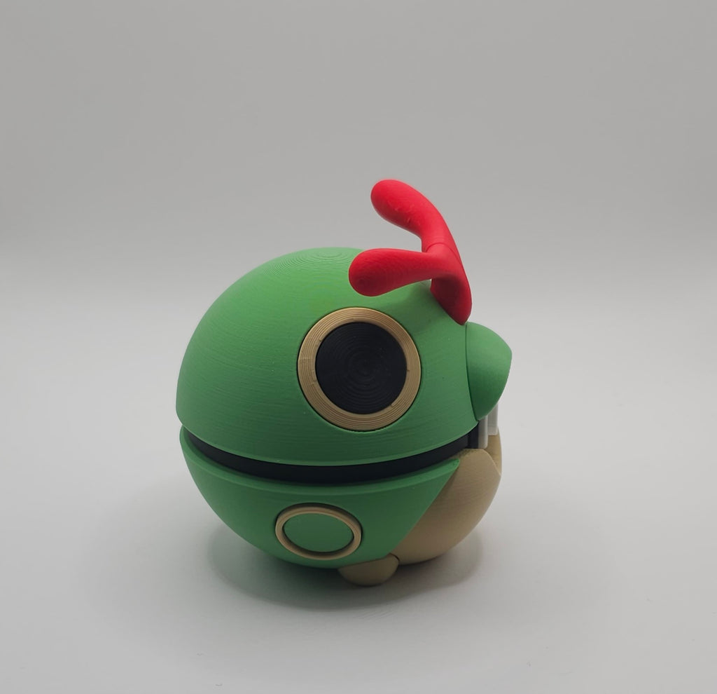 Pokemon Character Design - 3D Printed Pokeball - Caterpie - Unique Display Collectible
