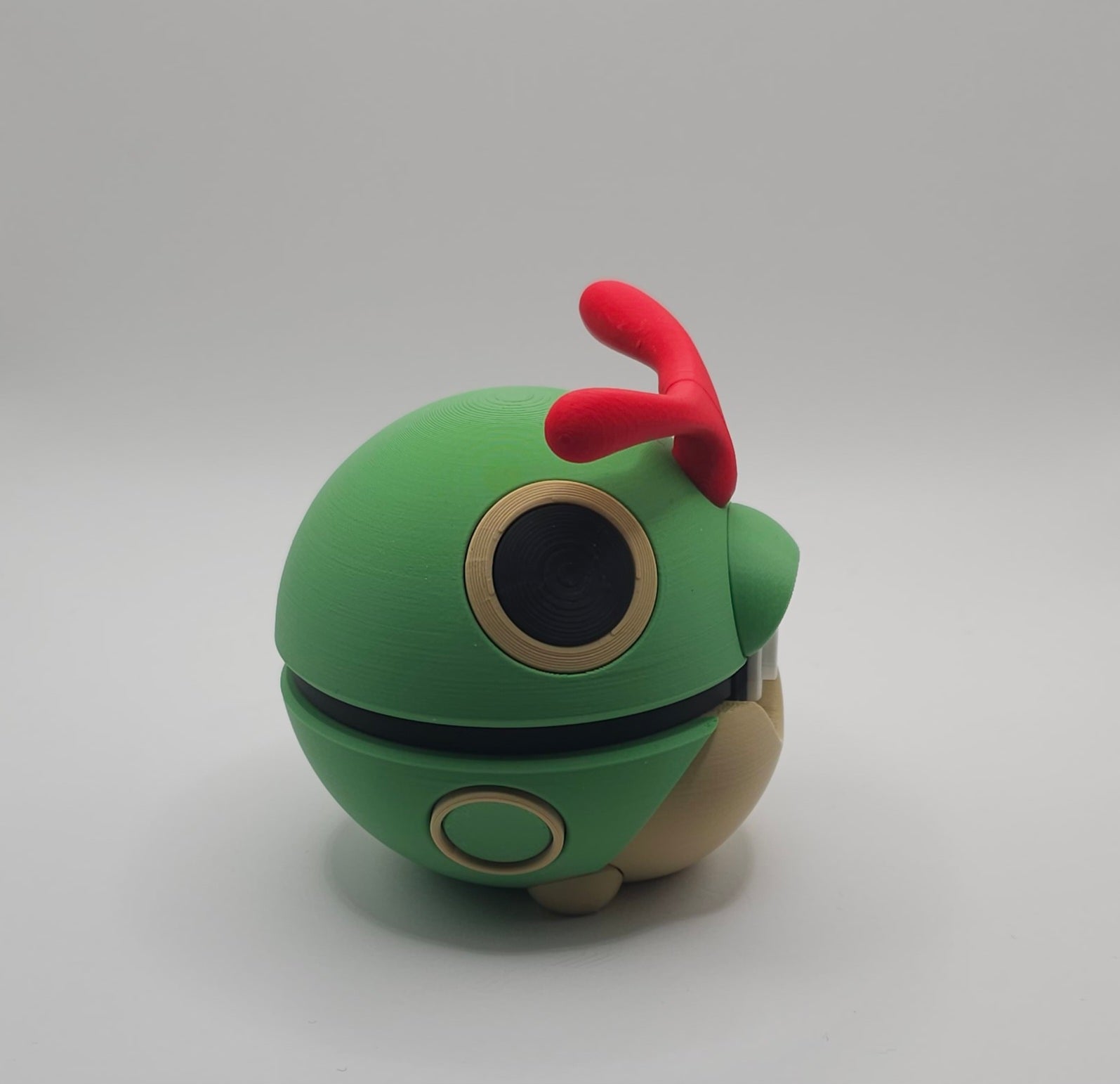 Pokemon Character Design - 3D Printed Pokeball - Caterpie - Unique Display Collectible
