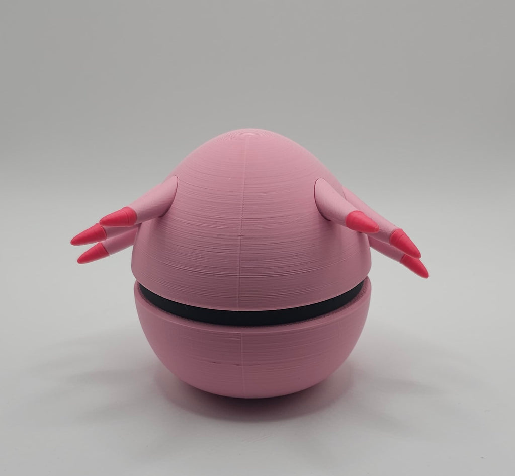Pokemon Character Design 3D Printed Pokeball - Chansey - Unique Display Collectible