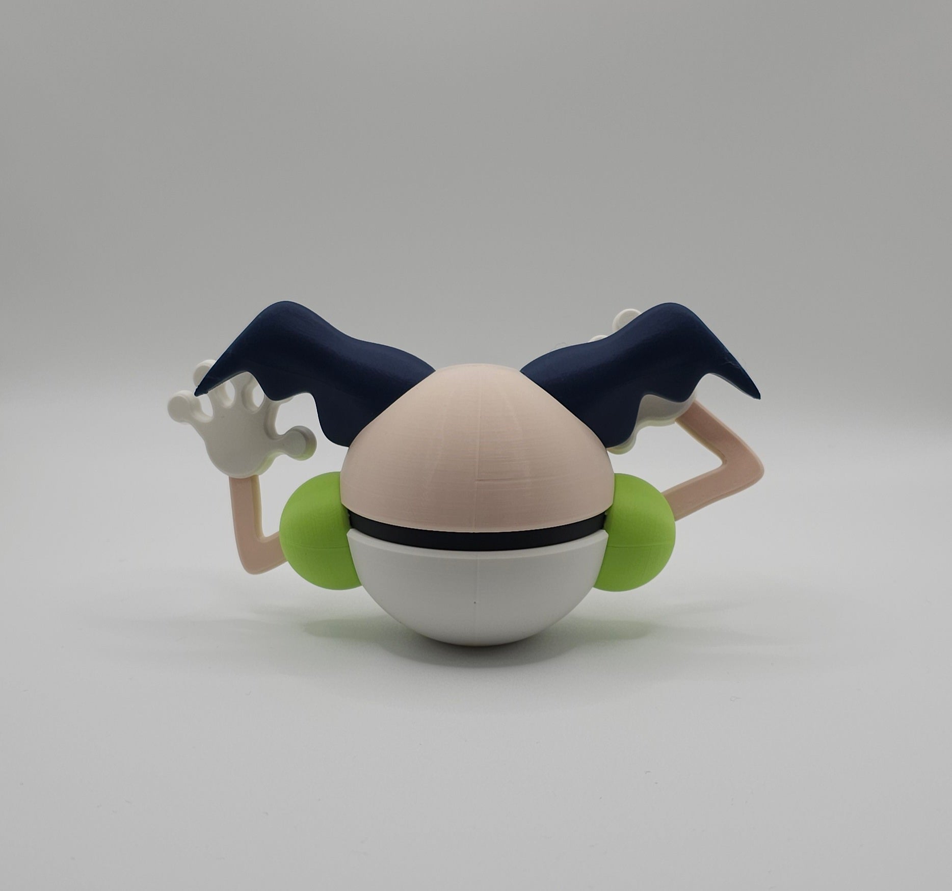 Pokemon Character Design- 3D Printed Pokeball- Mr Mime- Unique Display Collectible