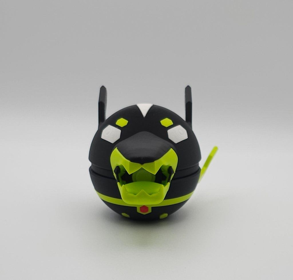 Pokemon Character Design- 3D Printed Pokeball- Zygarde 10% Form- Unique Display Collectible