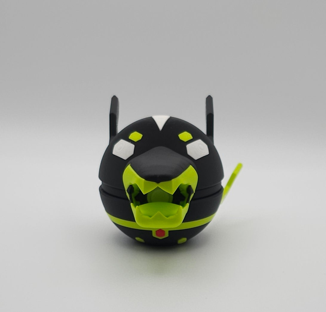 Pokemon Character Design- 3D Printed Pokeball- Zygarde 10% Form- Unique Display Collectible