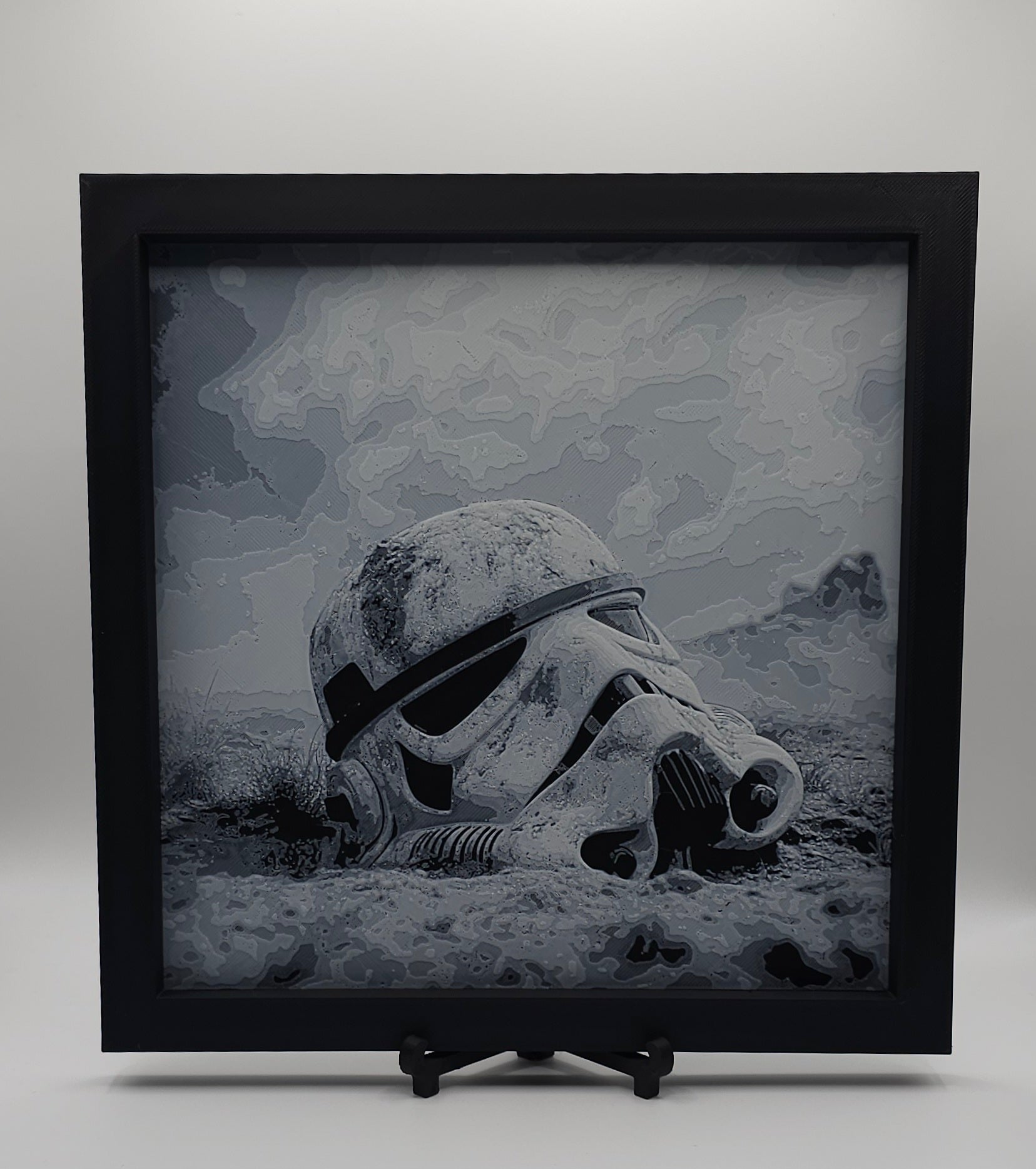 Sci-Fi Inspired Design HueForge- 3D Printed Wall Art- Unique Display Collectible