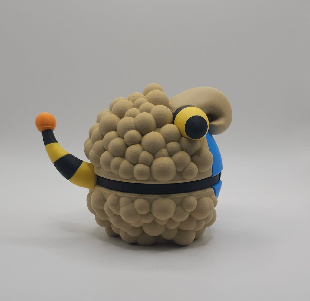 Pokemon Character Design- 3D Printed Pokeball- Mareep- Unique Display Collectible
