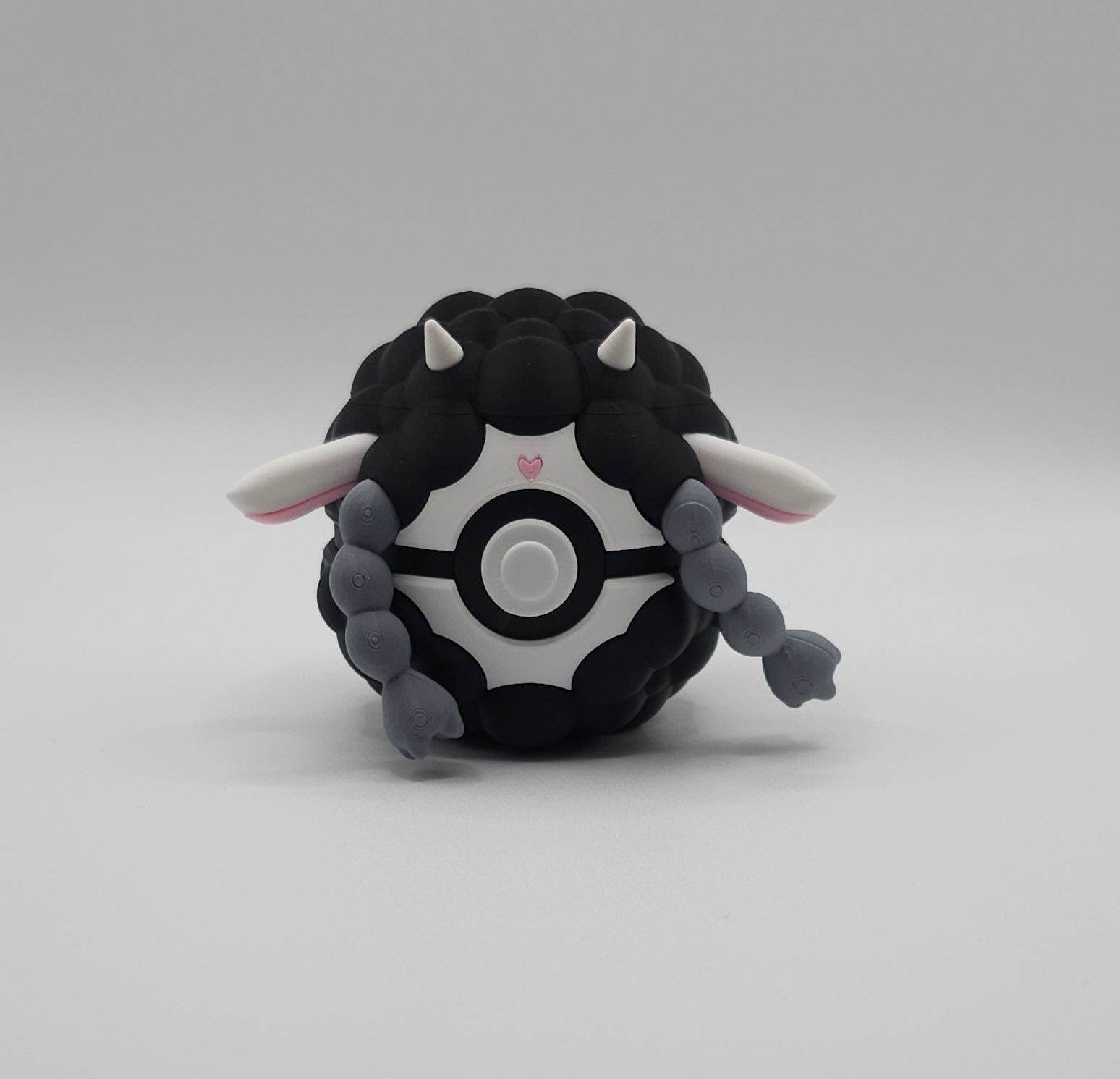 Pokemon Character Design - 3D Printed Pokeball - Wooloo - Unique Display Collectible