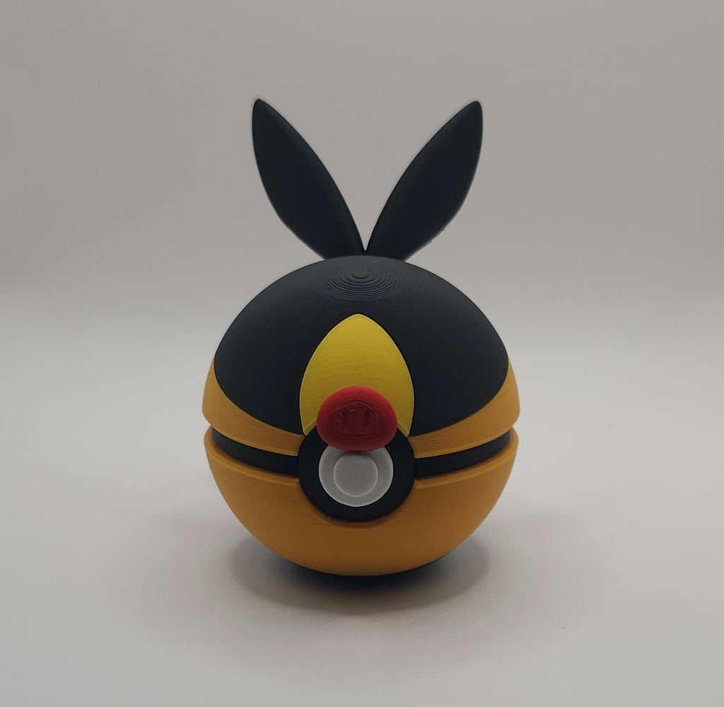 Pokemon Character Design- 3D Printed Pokeball- Tepig- Unique Display Collectible