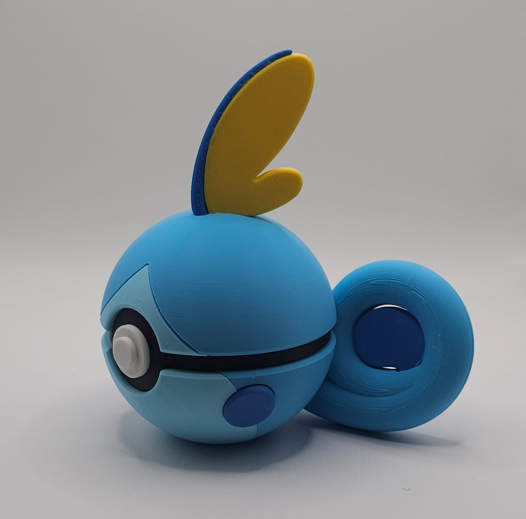 Pokemon Character Design- 3D Printed Pokeball- Sobble- Unique Display Collectible