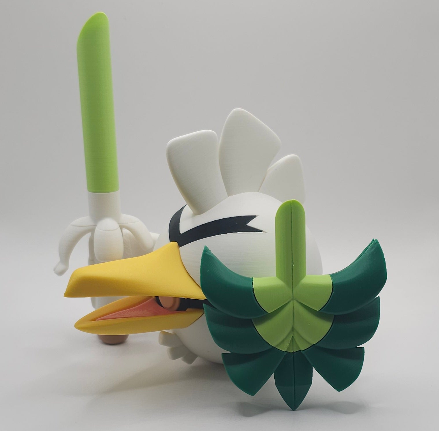 Pokemon Character Design- 3D Printed Pokeball- Sirfetchd - Unique Display Collectible