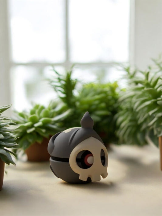 Pokemon Character Design- 3D Printed Pokeball- Duskull- Unique Display Collectible