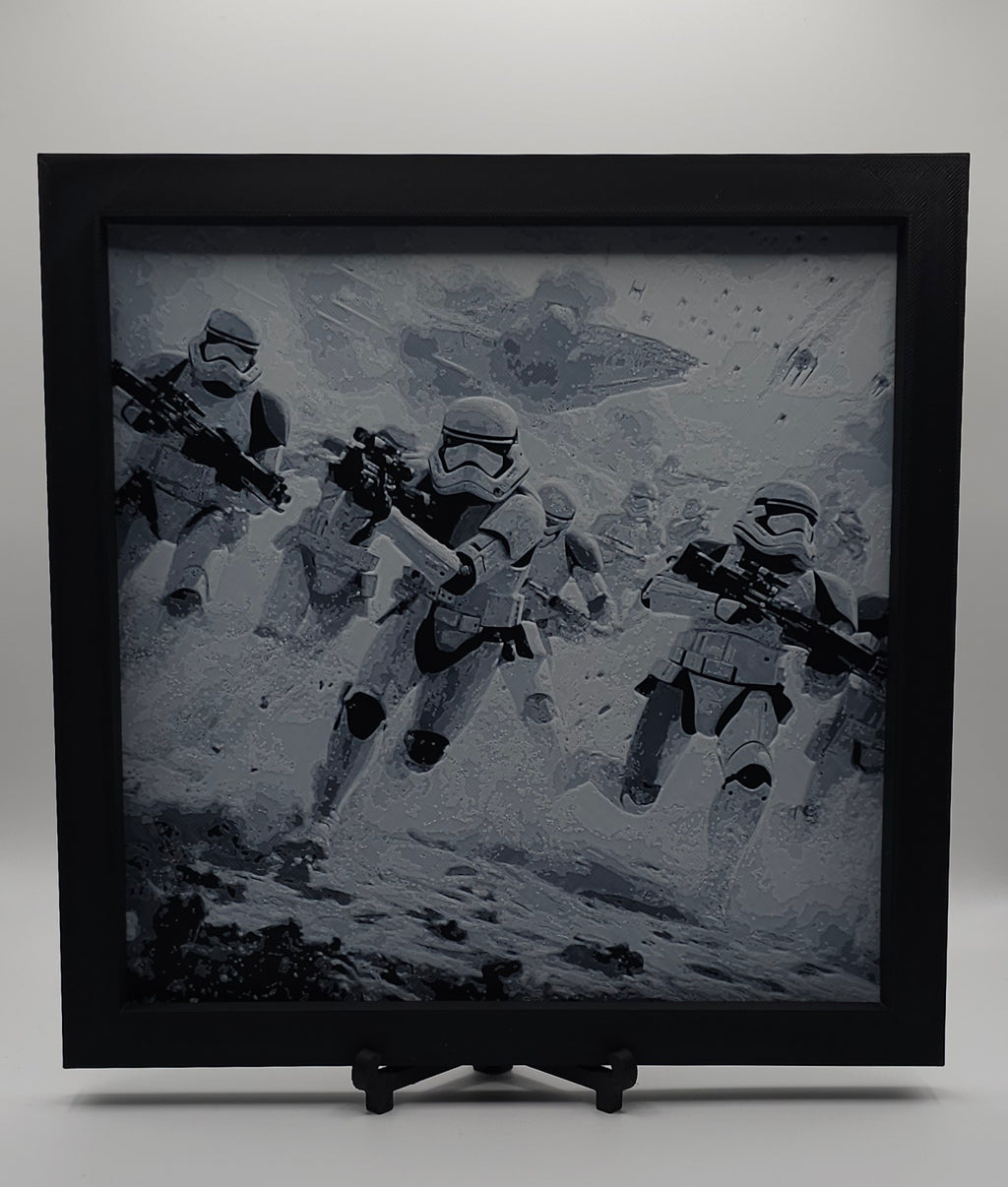 Sci-Fi Inspired Design HueForge- 3D Printed Wall Art- Unique Display Collectible