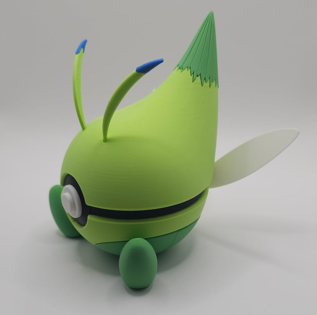 Pokemon Character Design 3D Printed Pokeball - Celebi - Unique Display Collectible