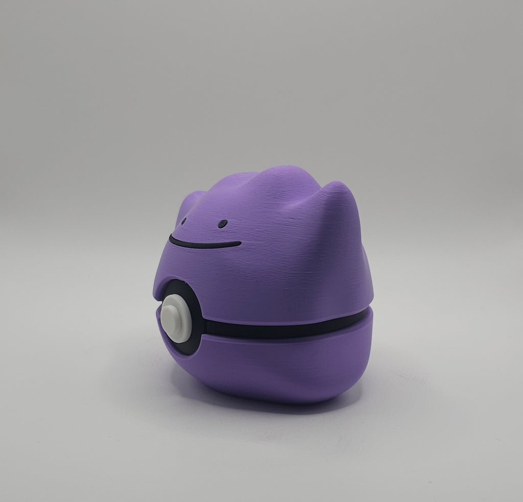 Pokemon Character Design 3D Printed Pokeball - Ditto - Unique Display Collectible