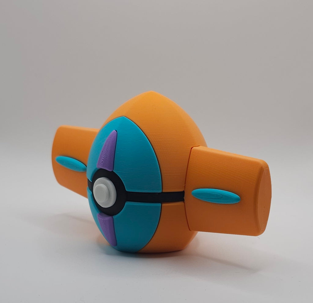 Pokemon Character Design- 3D Printed Pokeball- Deoxys- Unique Display Collectible
