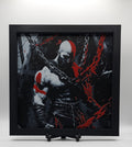 God Of War Kratos Inspired HueForge- 3D Printed Wall Art- Unique Display Collectible