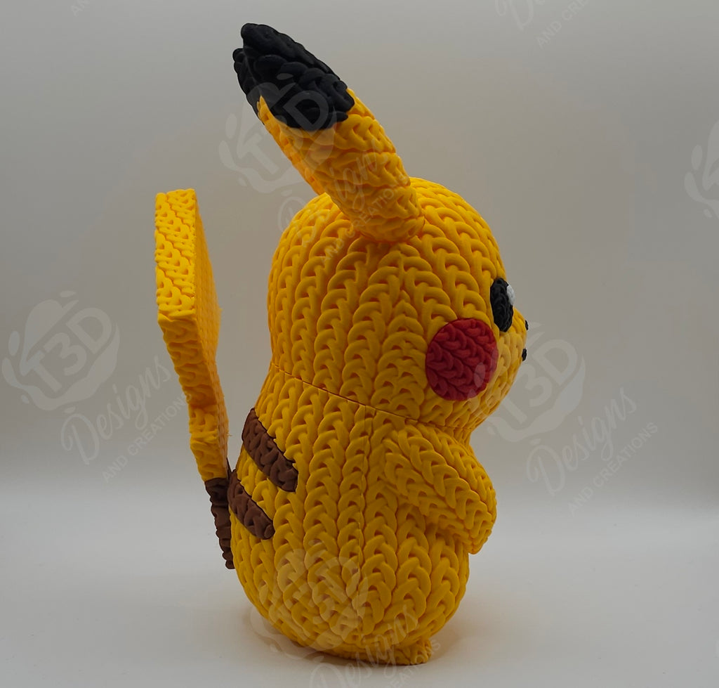 Pikachu Knitted Design Figure