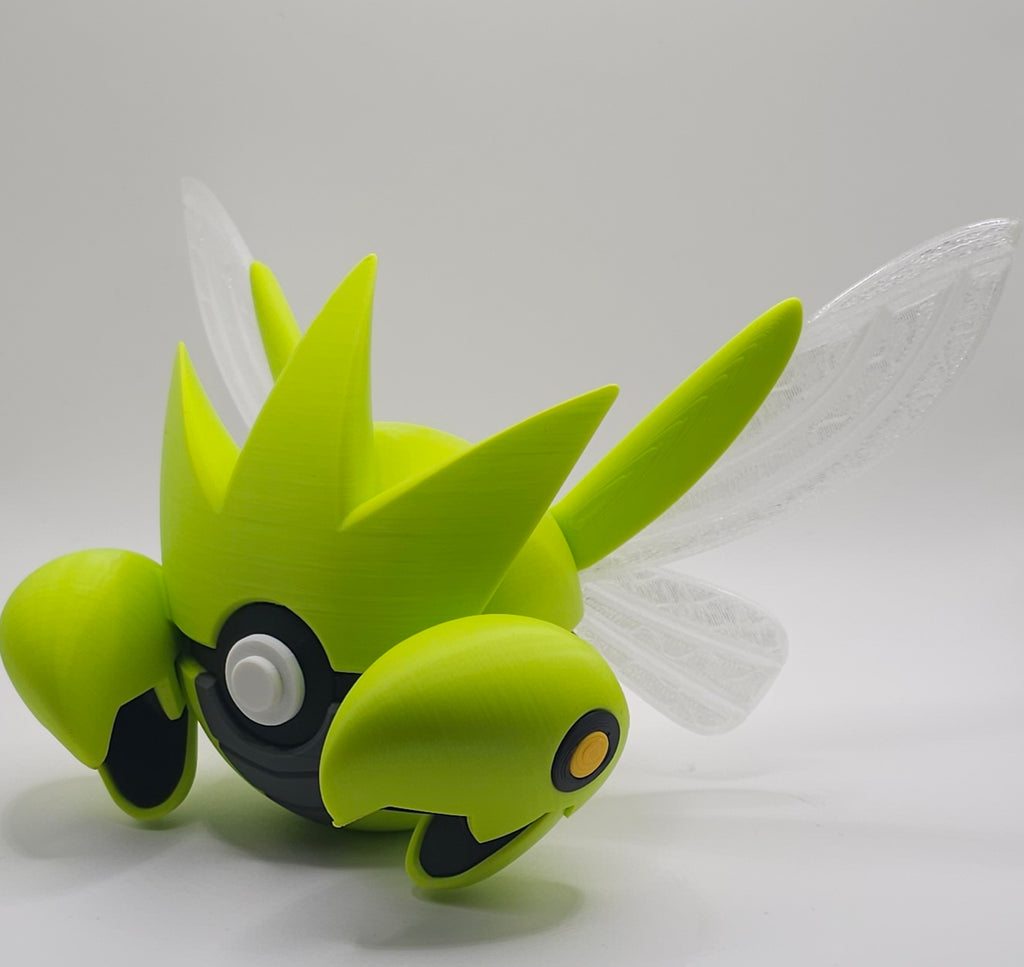 Pokemon Character Design- 3D Printed Pokeball- Scizor- Unique Display Collectible