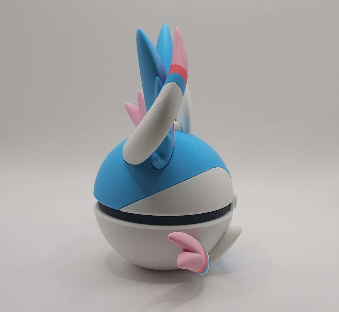 Sylveon Character Design- 3D Printed Display Ball- Unique Display Collectible