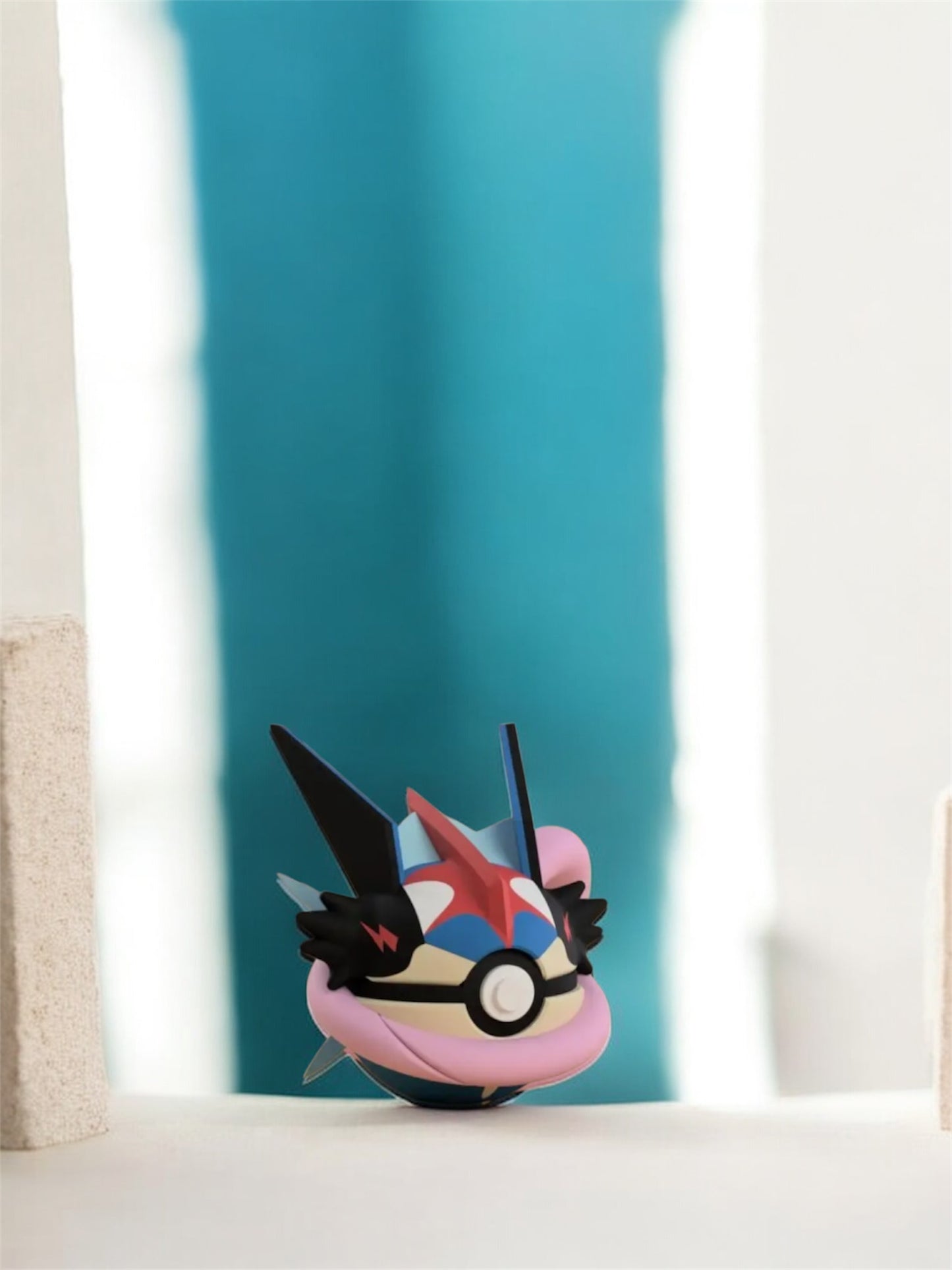 Pokemon Character Design- 3D Printed Pokeball- Ash's Greninja- Unique Display Collectible