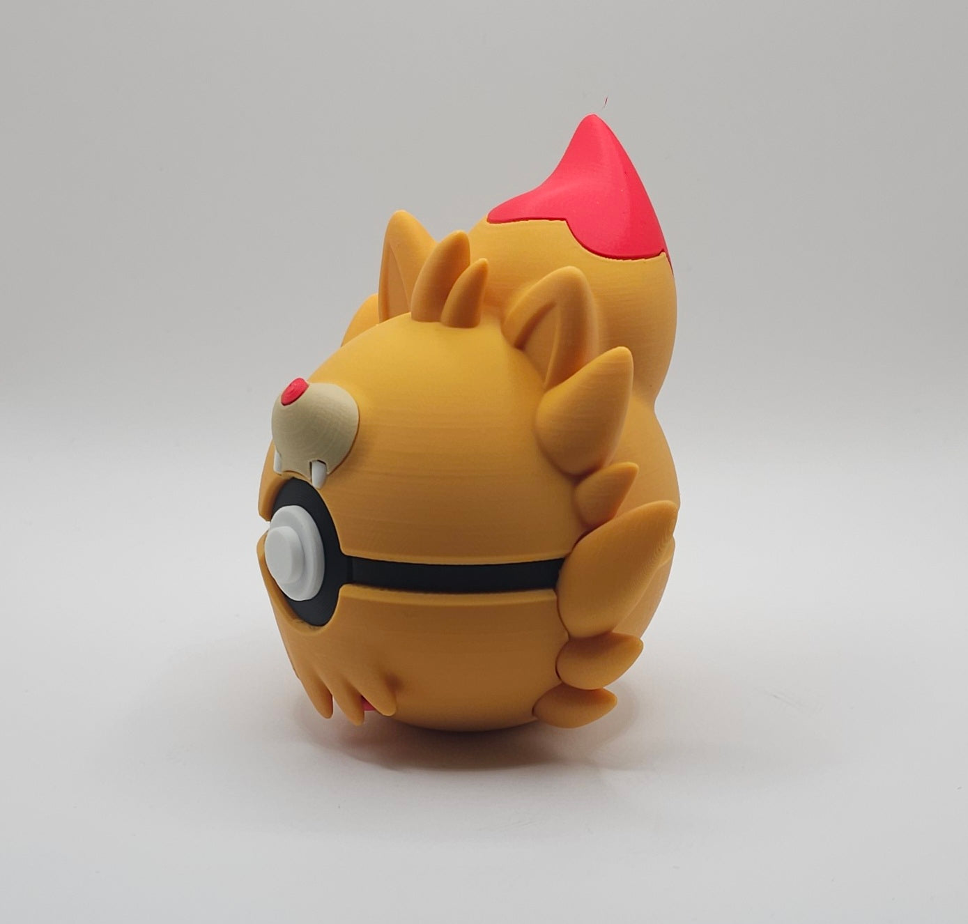 Pokemon Character Design- 3D Printed Pokeball- Pombon- Unique Display Collectible