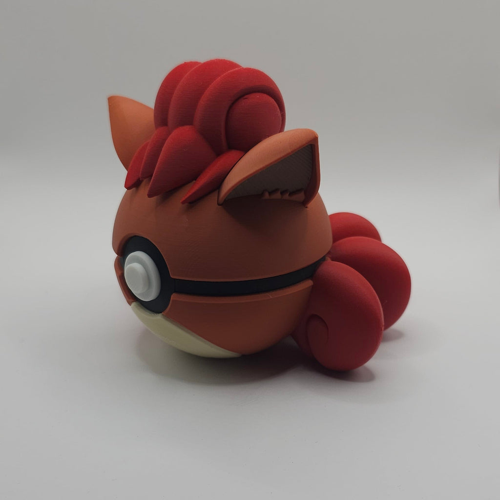 Pokemon Character Design 3D Printed Pokeball - Vulpix - Unique Display Collectible
