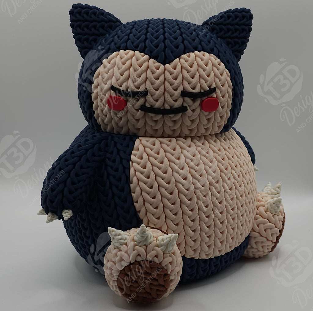 Snorlax Knitted Design Figure