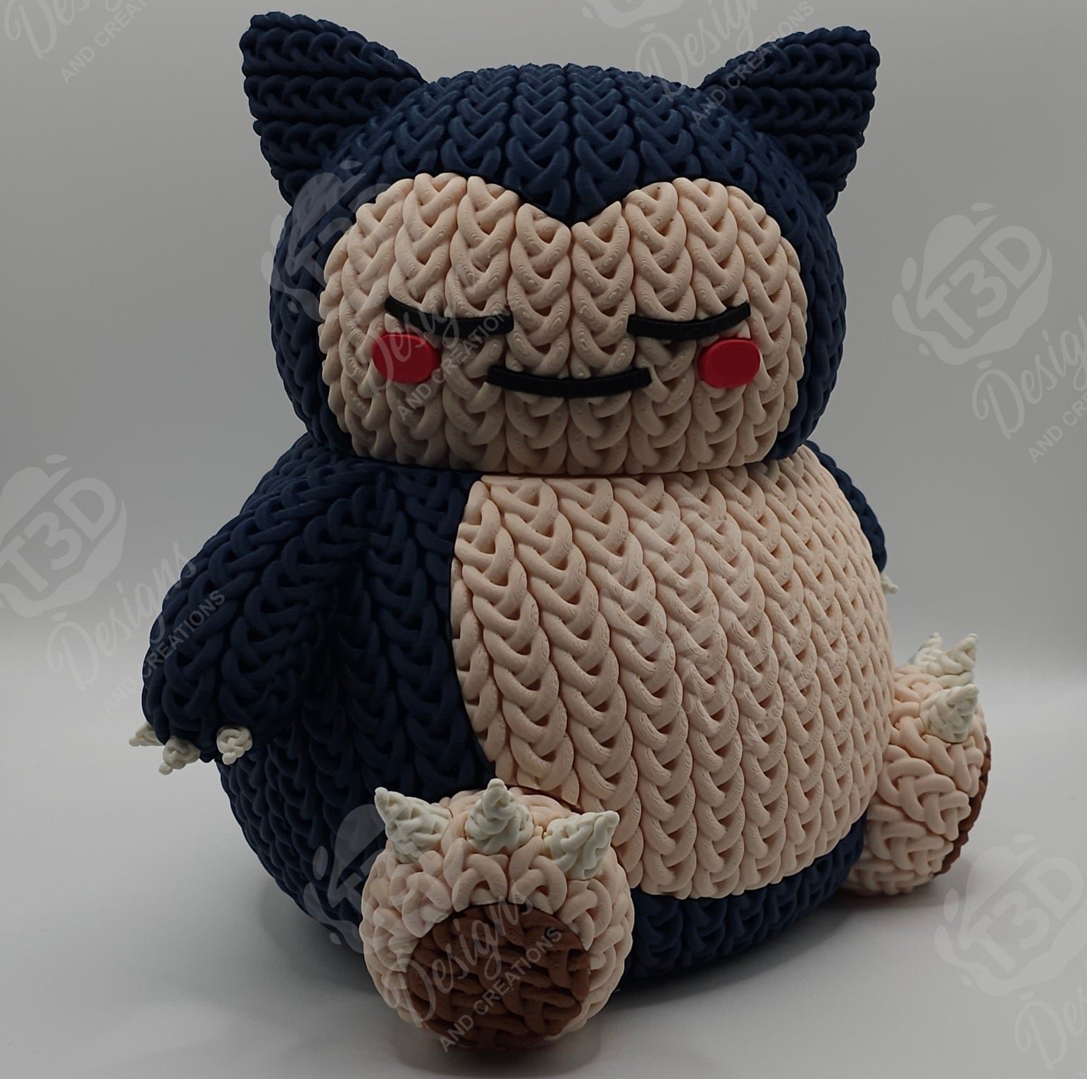 Snorlax Knitted Design Figure