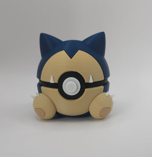Pokemon Character Design 3D Printed Pokeball - Snorlax - Unique Display Collectible