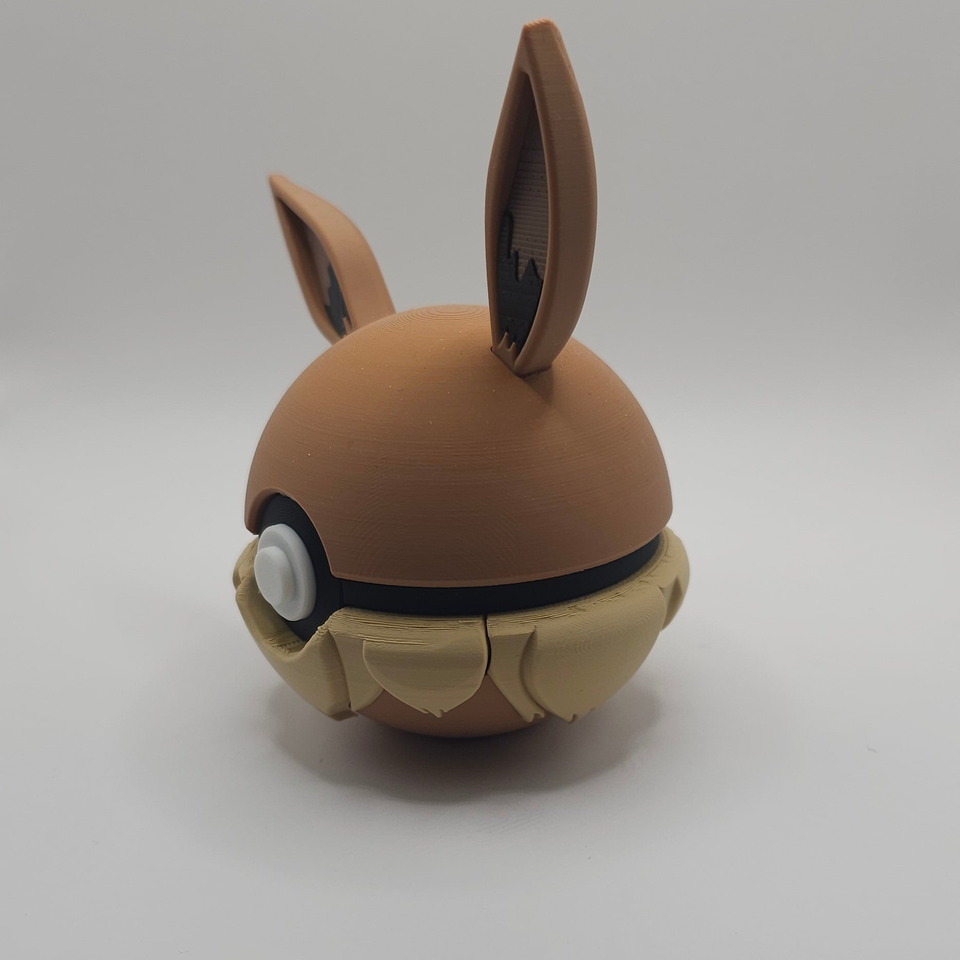 Pokemon Character Design- 3D Printed Pokeball - Eevee - Unique Display Collectible