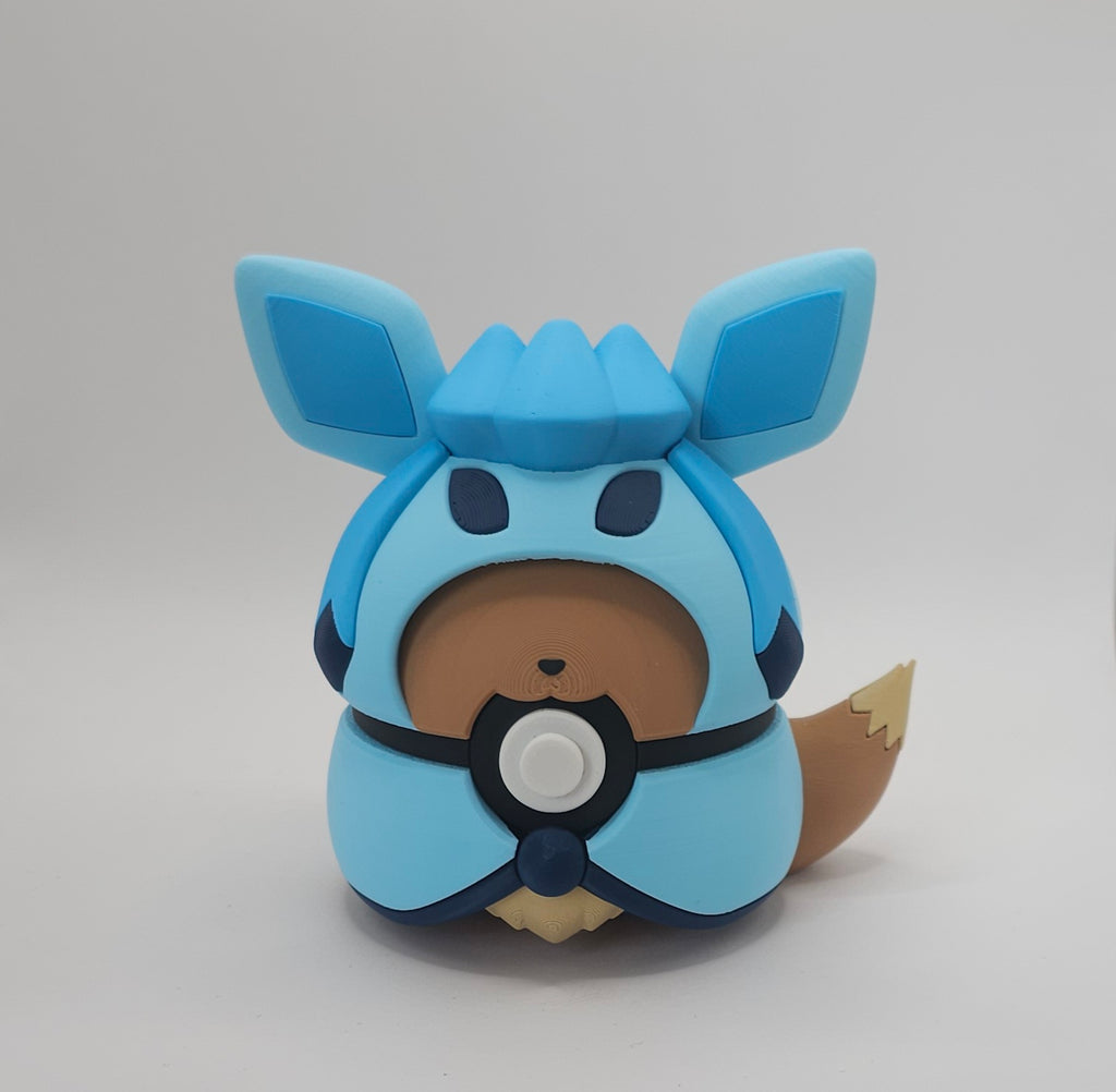 Pokemon Eeveelutions Poncho Design- 3D Printed Pokeball- Unique Display Fan Art Collectible