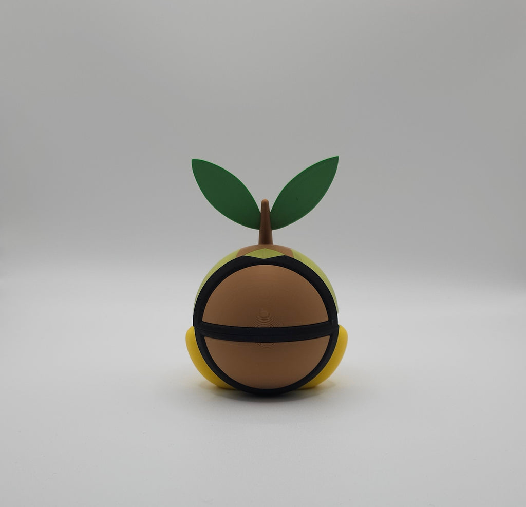 Pokemon Character Design- 3D Printed Pokeball- Turtwig- Unique Display Collectible