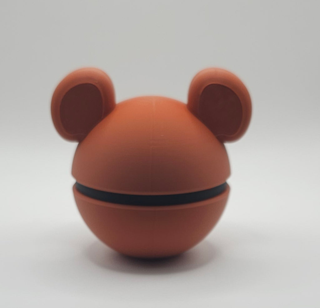 Pokemon Character Design- 3D Printed Pokeball- Teddiursa- Unique Display Collectible