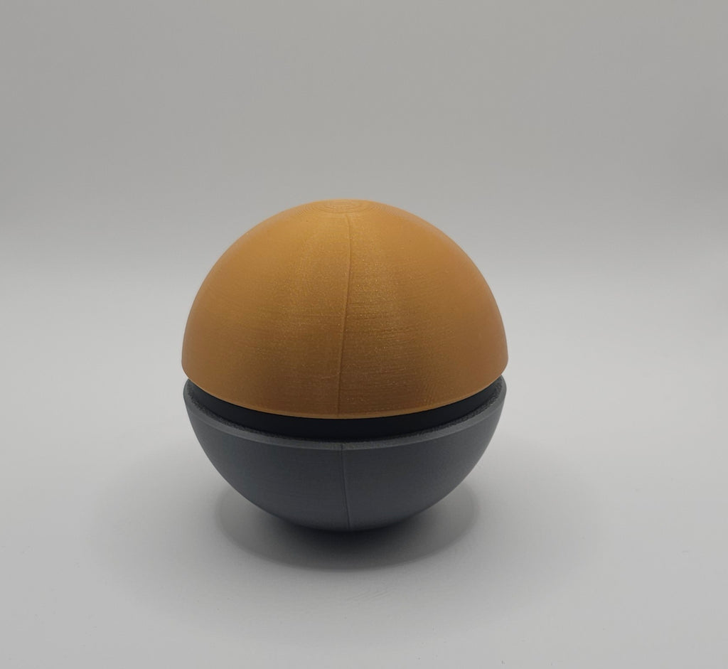 Pokemon 3D Printed Pokeball- GS Design- Unique Fan Art Collectible
