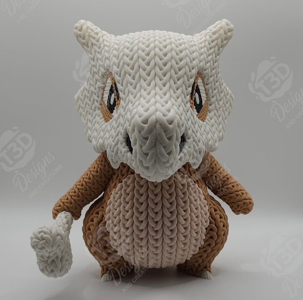 Cubone Knitted Design Figure