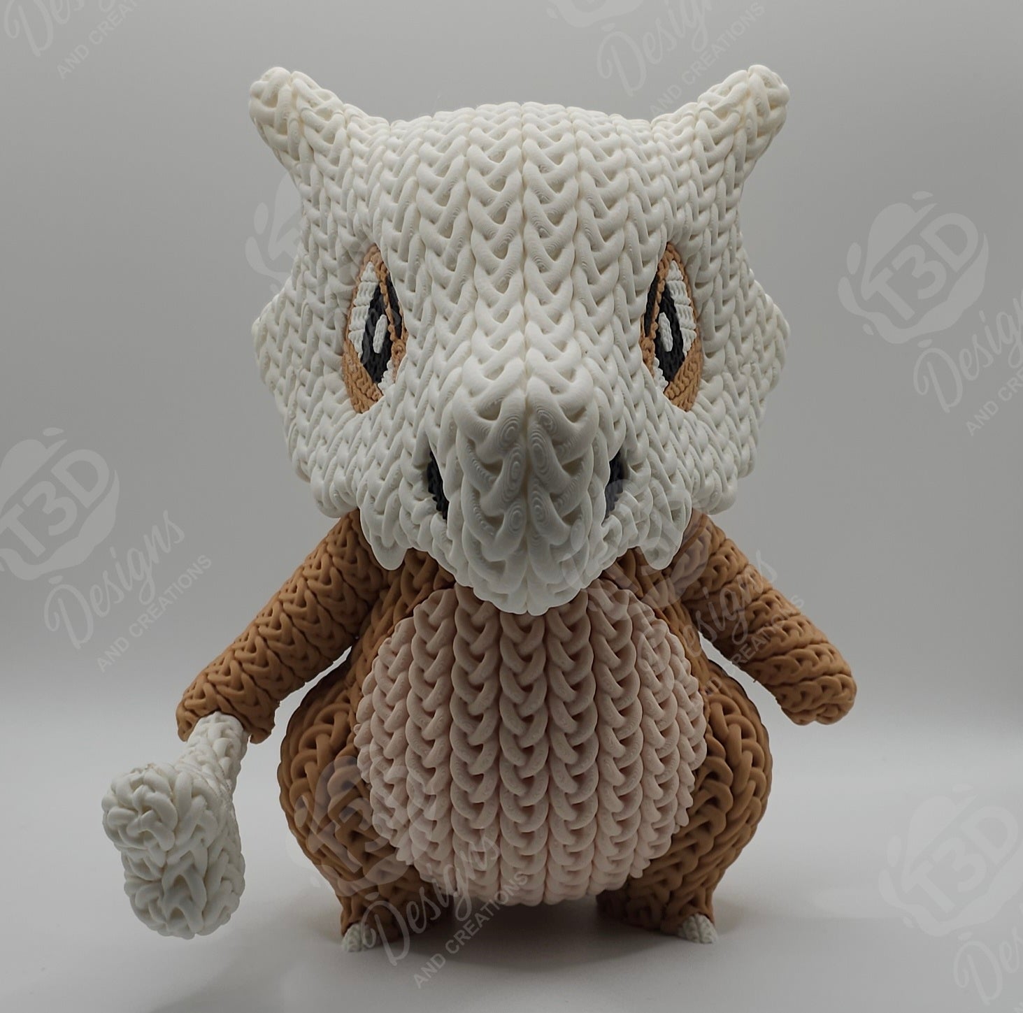 Cubone Knitted Design Figure