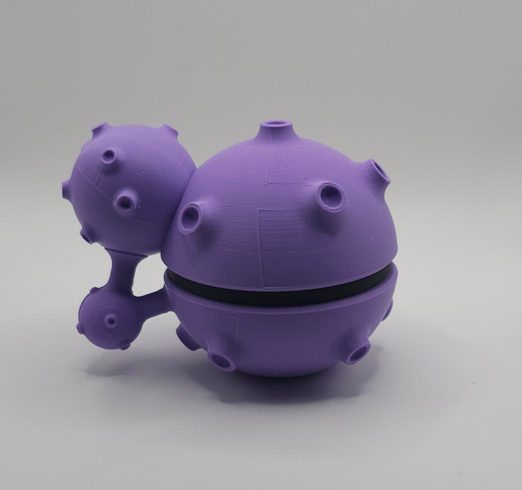 Pokemon Character Design - 3D Printed Pokeball - Weezing - Unique Display Collectible